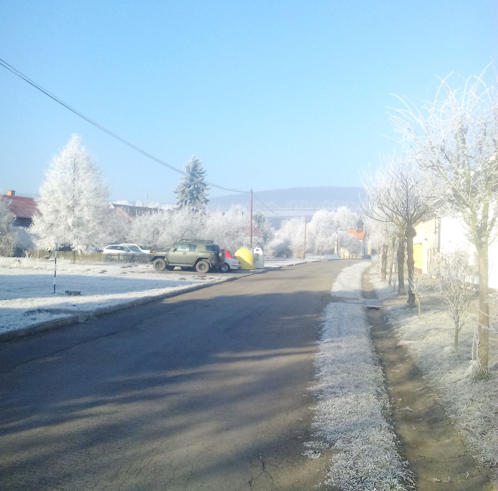 Silvestrovská zimní krajina